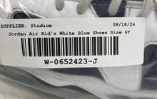 Load image into Gallery viewer, Nike Kids Air Jordan 6 Retro 384665-164 White Blue Lace-Up Sneaker Shoes Size 6Y
