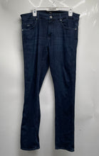 Load image into Gallery viewer, Boss Mens Blue Stretch Pockets Denim Straight Leg Jeans Size 34x32
