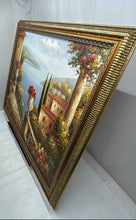 Load image into Gallery viewer, Views From The Patio Signed Painted Wall Hanging Framed Decorative Art Print
