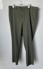 Load image into Gallery viewer, Banana Republic Mens Green Printed Tailored Fit Flat Front Dress Pants Sz 38x32
