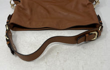 Load image into Gallery viewer, Michael Kors Womens Brown Pebbled Leather Single Strap Lined Shoulder Bag
