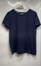 Load image into Gallery viewer, Anne Klein Womens Blue Short Sleeve Crew Neck Pullover T-Shirt Size Large
