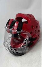 Load image into Gallery viewer, Tiger Claw Red Martial Arts Protective Gear Face Shield Sporting Helmet
