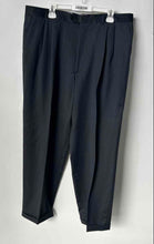 Load image into Gallery viewer, Unbranded Mens Gray Wool Pleated Front Straight Leg Cuffed Dress Pants Size 60
