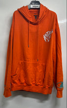 Load image into Gallery viewer, Twenty-Six Red Mens Orange Long Sleeve Kangaroo Pocket Pullover Hoodie Size L

