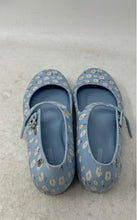 Load image into Gallery viewer, Mini Melissa Girls Dora Blue Leather Closed Toe Buckle Mary Jane Flats Size 3
