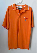 Load image into Gallery viewer, Psycho Bunny Mens Orange Short Sleeve Collared Regular Fit Polo Shirt Size 8
