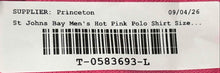 Load image into Gallery viewer, St. John's Bay Mens Hot Pink Short Sleeve Classic Fit Polo Shirt Size 3XLT
