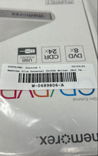 Load image into Gallery viewer, Memorex USB Powered White Slim External CD And DVD Writer Not Tested
