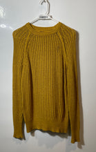 Load image into Gallery viewer, H&amp;M Womens Yellow Cotton Long Sleeve Crew Neck Pullover Sweater Size XS
