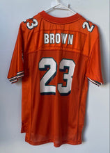 Load image into Gallery viewer, Reebok Mens Orange Miami Dolphins Ronnie Brown #23 Football NFL Jersey Size L

