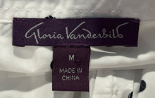 Load image into Gallery viewer, Gloria Vanderbilt Mens White Long Sleeve Button-Up Shirt Size Medium
