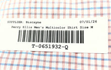 Load image into Gallery viewer, Perry Ellis Mens Multicolor Check Very Slim Fit Long Sleeve Dress Shirt Size M
