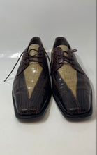 Load image into Gallery viewer, Stacy Adams Mens Brown Beige Leather Lace-Up Square Toe Oxford Shoes Size 13
