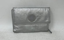 Load image into Gallery viewer, Kipling Womens Pixi Metallic Gray Multiple Credit Card Slots Trifold Wallet
