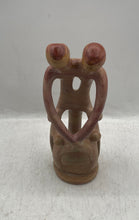 Load image into Gallery viewer, Soapstone Brown Abstract Family Figurine Home Decor Collectible Sculpture
