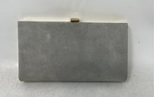 Load image into Gallery viewer, Shirl Miller LTD Womens Gray Gold-Tone Card Holder Zip Compartment Clutch Wallet

