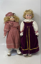 Load image into Gallery viewer, Vintage Americas Porcelain Doll Heather With Stand 15 Inch Heritage Mint 2 Pcs
