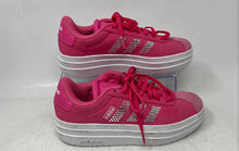 Load image into Gallery viewer, Adidas Girls VL Court Bold JH9496 Pink White Lace-Up Sneakers Shoes Size 3.5
