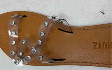 Load image into Gallery viewer, Schutz Womens Cathryn Brown Open Toe Slip-On Flat Slide Sandals Size 7.5B
