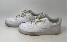 Load image into Gallery viewer, Nike Mens Air Force 1 07 White Leather Lace-Up Low Top Sneakers Shoes Size 11
