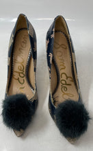 Load image into Gallery viewer, Sam Edelman Womens Haroldson Navy Blue Beige Stiletto Pump Heels Size 8.5
