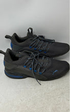 Load image into Gallery viewer, Puma Mens Axelion Spark Gray Blue Lace-Up Sneakers Shoes Size 12
