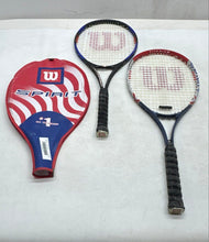 Load image into Gallery viewer, Wilson Spirit And Match Point 2-Piece Pro Sporting Tennis Racquets With Case
