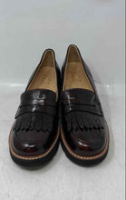 Load image into Gallery viewer, Naturalizer Womens Black Dark Burgundy Leather Round Toe Loafer Shoes Size 6.5 M
