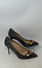 Load image into Gallery viewer, J. Crew Womens Elsie Gray Leather Pointed Toe Stiletto Pump Heels Size 9
