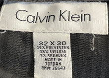 Load image into Gallery viewer, Calvin Klein Mens Black Pockets Straight Leg Dress Pants Size 32x30
