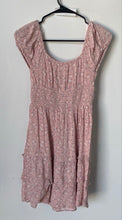 Load image into Gallery viewer, Aeropostale Womens Pink Floral Print Smocked Tiered Babydoll Mini Dress Size S
