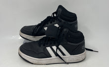 Load image into Gallery viewer, Adidas Unisex Kids Hoops Mid GW0402 Black White Lace-Up Sneaker Shoes Size 5.5
