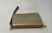 Load image into Gallery viewer, Michael Kors Womens Gold Inner Pocket Detachable Strap Zip-Around Wallet
