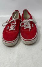 Load image into Gallery viewer, Vans Unisex Authentic Red Round Toe Lace-Up Sneaker Shoes Size W8-M6.5
