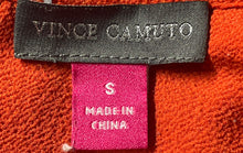 Load image into Gallery viewer, Vince Camuto Womens Orange Short Sleeve Crew Neck Blouse Top Size Small
