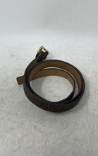 Load image into Gallery viewer, Michael Kors Mens Brown Signature Print Adjustable Buckle Belt Size Large
