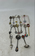 Load image into Gallery viewer, Assorted Mixed Enamel Designs Collector Souvenir Spoons Lot Of 14 Pieces
