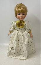 Load image into Gallery viewer, Blonde Hair Blue Eyes Collectible Cinderella Porcelain Doll In White Dress

