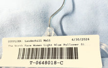 Load image into Gallery viewer, The North Face Womens Light Blue Long Sleeve Double Knit 1/2 Zip Jacket Size S
