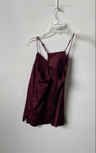 Load image into Gallery viewer, Nine West Womens Burgundy Animal Print Spaghetti Straps Camisole Tank Top Size L
