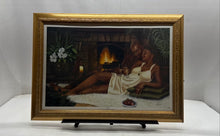 Load image into Gallery viewer, To Us Elegant Romantic African Black Couple Painting Print By Henry Lee Battle
