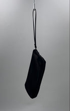 Load image into Gallery viewer, Giorgio Armani Parfums Womens Black Velvet Zipper Wristlet Wallet
