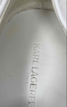 Load image into Gallery viewer, Authentic Karl Lagerfeld Womens Jules White Sneakers Shoes Size 9.5M Damaged
