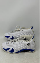 Load image into Gallery viewer, Nike Kids Air Jordan 14 Retro 487524-104 White Blue Sneaker Shoes Size 5.5Y

