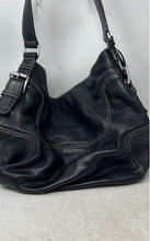 Load image into Gallery viewer, Michael Kors Womens Brookville Black Pebbled Leather Shoulder Strap Hobo Bag
