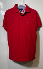 Load image into Gallery viewer, Tommy Hilfiger Mens Red Cotton Custom Fit Short Sleeve Golf Polo Shirt Size M
