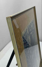 Load image into Gallery viewer, Thai Temple Rubbing Blue Rice Paper Celestial Deity Warrior Frame Wall Decor Art
