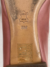 Load image into Gallery viewer, Authentic Tory Burch Womens Fairford Old Pink Leather Ballet Flats Sz 8M Stained
