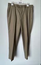Load image into Gallery viewer, Brooks Brothers Mens Brown Flat Front Straight Leg Dress Pants Size W34
